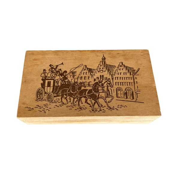 Vintage Mouson & Co Germany Wooden Box - Picture 1 of 8